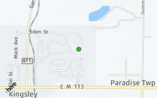 Map of 558 Eden St, Kingsley, MI 49649, USA