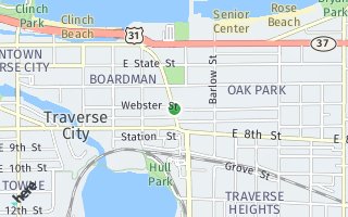 Map of 736 Webster ST, Traverse City, MI 49686, USA