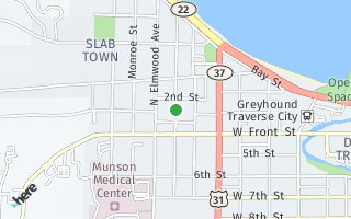 Map of 216 Spruce Street, Traverse City, MI 49684, USA