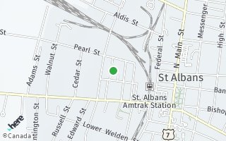 Map of 13 Oak Street, St. Albans, VT 05478, USA