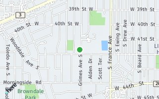 Map of 4124 Grimes Ave S, Edina, MN 55416, USA