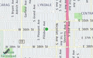 Map of 124 W 36th Street, Minneapolis, MN 55408, USA