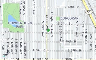 Map of 3435 Cedar Avenue S, Minneapolis, MN 55407, USA