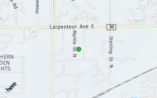 Map of 1592 Myrtle Street N, Maplewood, MN 55119, USA