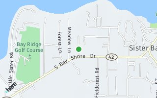Map of 10661 Chalet Ln, Sister Bay, WI 54234, USA