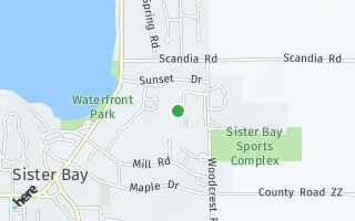 Map of Off Hillcrest Court, Sister Bay, WI 43234, USA