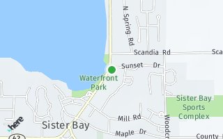 Map of 10722 Bay Shore Drive #104, Sister Bay, WI 54234, USA