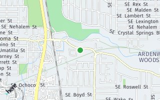 Map of 2928 SE Tacoma St House + Lot, Portland, OR 97202, USA