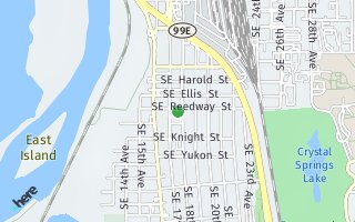 Map of 1726 SE Reedway St, Portland, OR 97202, USA