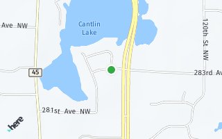 Map of 14659 283rd Avenue NW, Zimmerman, MN 553987, USA