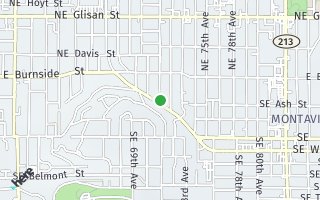 Map of 7081 SE Thorburn St, Portland, OR 97215, USA