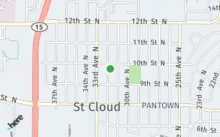 Map of 942 32nd Ave N, St. Cloud, MN 56303, USA