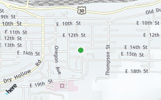 Map of 2012 E 14th ST, The Dalles, OR 97058, USA
