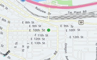 Map of 1525 E 10th St, The Dalles, OR 97058, USA