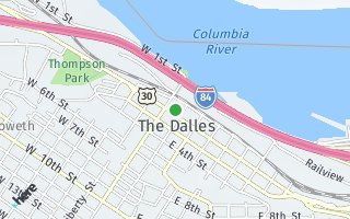 Map of 107 E 2nd St, The Dalles, OR 97058, USA