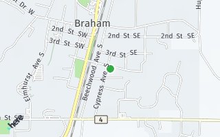 Map of 405 Cypress Avenue S, Braham, MN 55006, USA