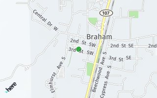 Map of 312 3rd St SW, Braham, MN 55006, USA