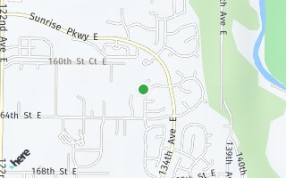 Map of 16026 132nd Ave E, Puyallup, WA 98374, USA