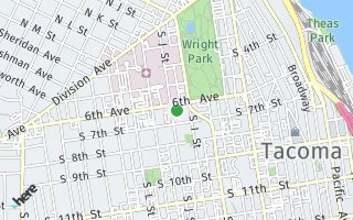 Map of 1037 SouthTrafton Street Room for Rent, Tacoma, WA 98405, USA