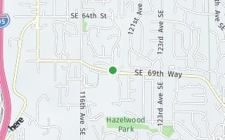 Map of 6814 119th Ave SE, Bellevue, WA 98006, USA