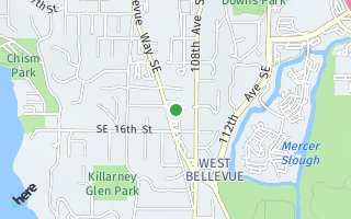 Map of 1400 Bellevue Way SE 4, Bellevue, WA 98004, USA