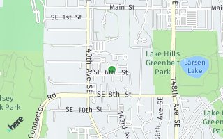 Map of 514 142nd Ave SE 98, Bellevue, WA 98007, USA