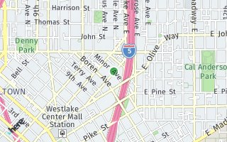 Map of 1808 Minor Ave Unit 1107, Seattle, WA 98101, USA