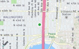 Map of 4214 4th Ave NE, Seattle, WA 98105, USA