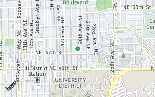 Map of 4720 19th Ave NE, Seattle, WA 98105, USA
