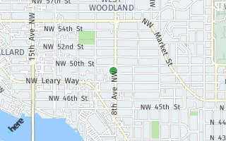 Map of 802 NW 49th ST, Seattle, WA 98107, USA