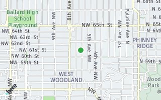 Map of 6027 6th Ave NW, Seattle, WA 98107, USA