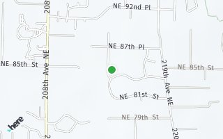 Map of 8424 213th Place NE, Redmond, WA 98053, USA