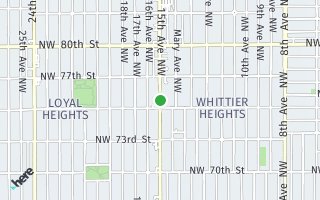 Map of 7553 15th Ave NW B, Seattle, WA 98117, USA