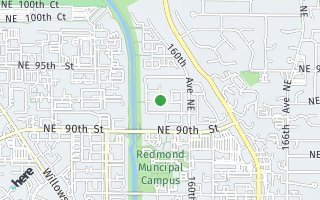 Map of 9216 157th Place NE, Redmond, WA 98052, USA