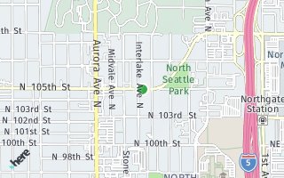 Map of 1407 Northgate Way, Seattle, WA 98133, USA