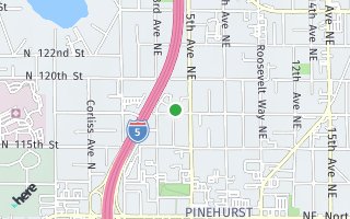 Map of 332 NE 117th St, Seattle, WA 98125, USA