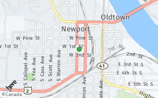 Map of 104 S. Washington, Newport, WA 99156, USA