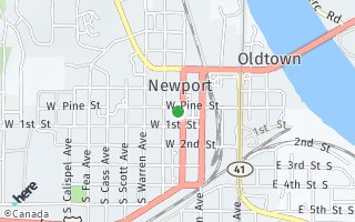 Map of 125 N Washington Ave, Newport, WA 99156, USA