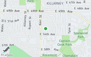 Map of 3159 E 53rd Street, Vancouver, BC V5S1W4, Canada