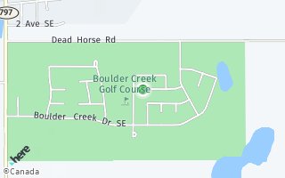 Map of 433 Boulder Creek Way, Langdon, AB T0J 1X3, Canada