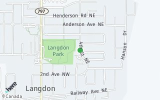 Map of 34  4 street, Langdon, AB T0J 1x1, Canada