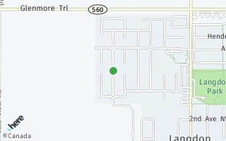 Map of 47 McKinnon Street, Langdon, AB T0J 1X2, Canada