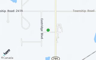 Map of 8 Eastridge Gate, Rockyview County, AB T2P 2G7, Canada