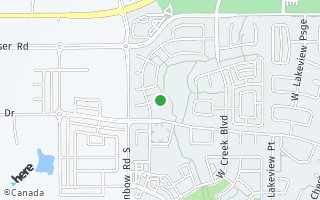 Map of 535 West Creek Pt, Chestermere, AB T1X 1T3, Canada
