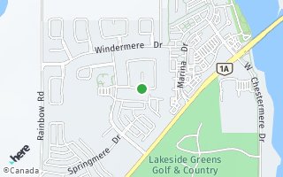 Map of 164 Oakmere WY, Chestermere, AB T1X 1N4, Canada