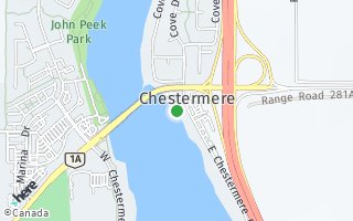 Map of 121 East Chestermere Dr, Chestermere, AB T1X 1A1, Canada