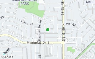 Map of 6643 Malvern Road NE, Calgary, AB T2A 5C3, Canada