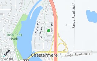 Map of 147 Cove Place, Chestermere, AB T1X 1J6, Canada
