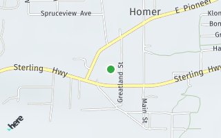 Map of 1198 Mallard Way, Homer, AK 66903, USA