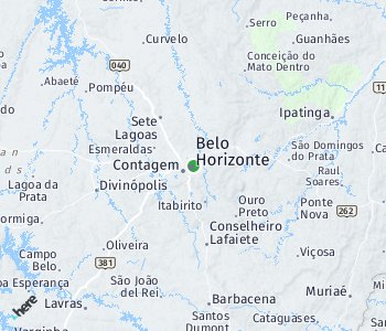 Lage des Taxitarifgebietes Belo Horizonte
